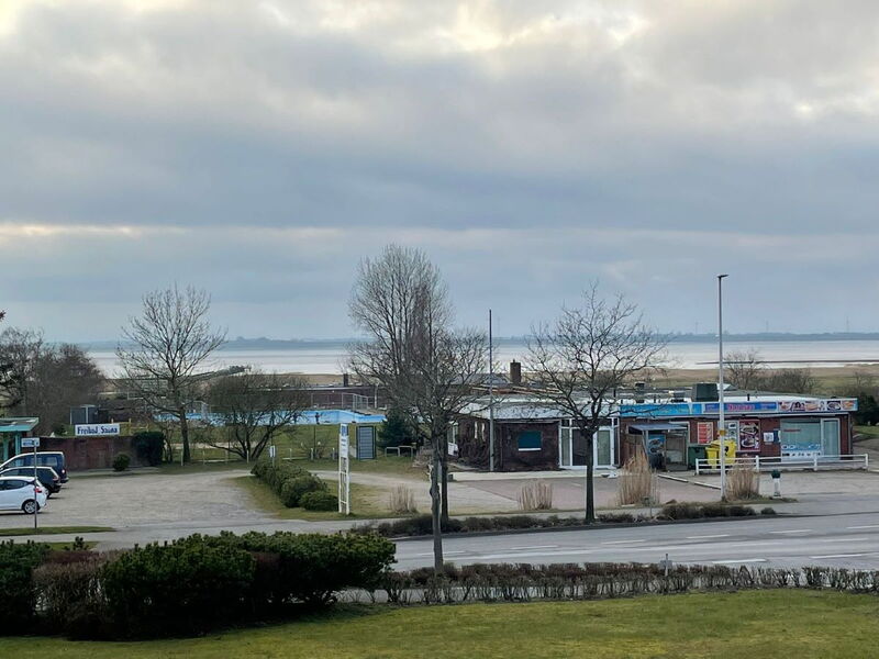 Blick von Apartment Nordseeblick auf die Husumer Bucht.